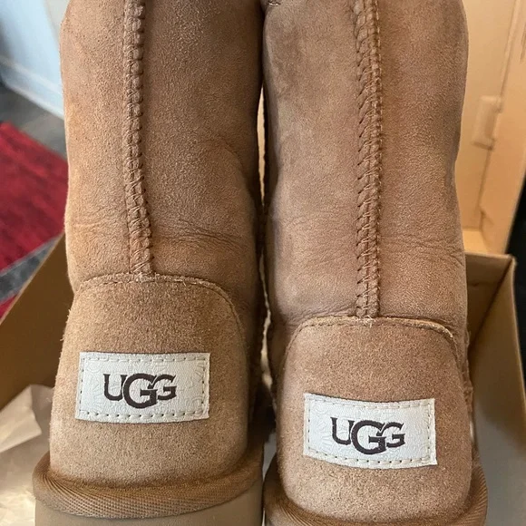 UGG Tan Suede Ankle Boots - Picture 2 of 4